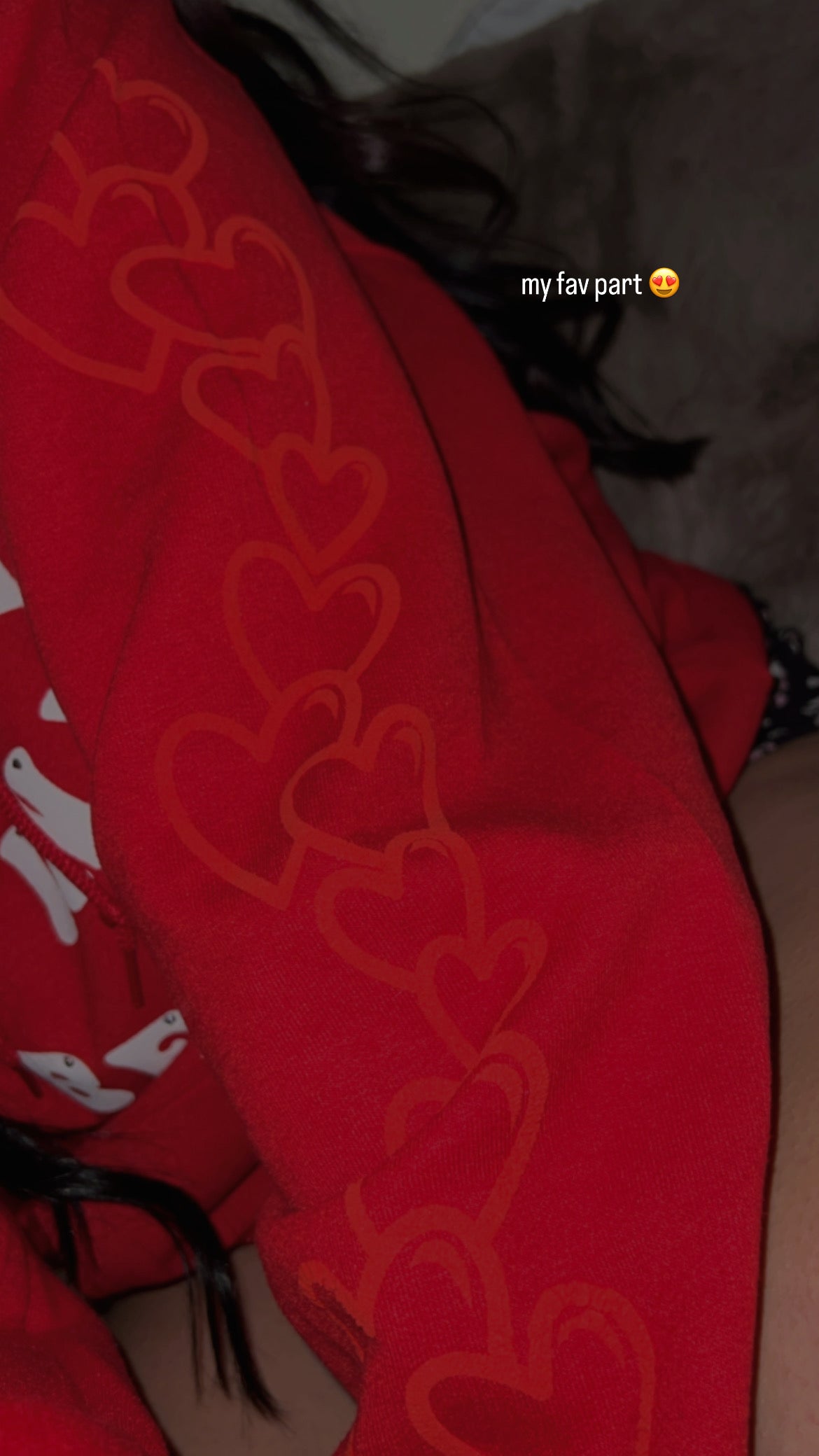 Red heart hoodie