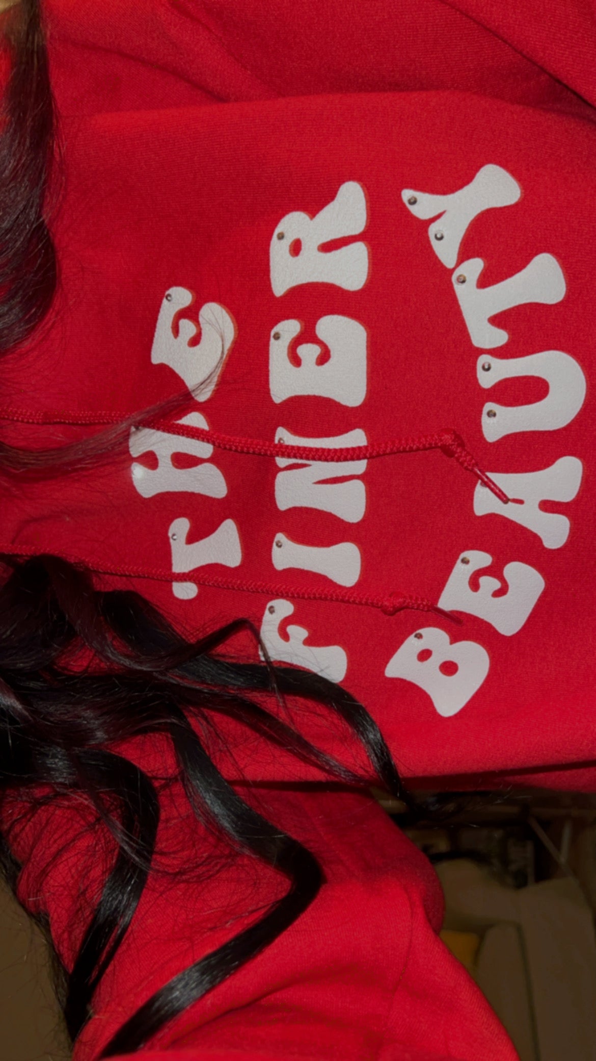 Red heart hoodie