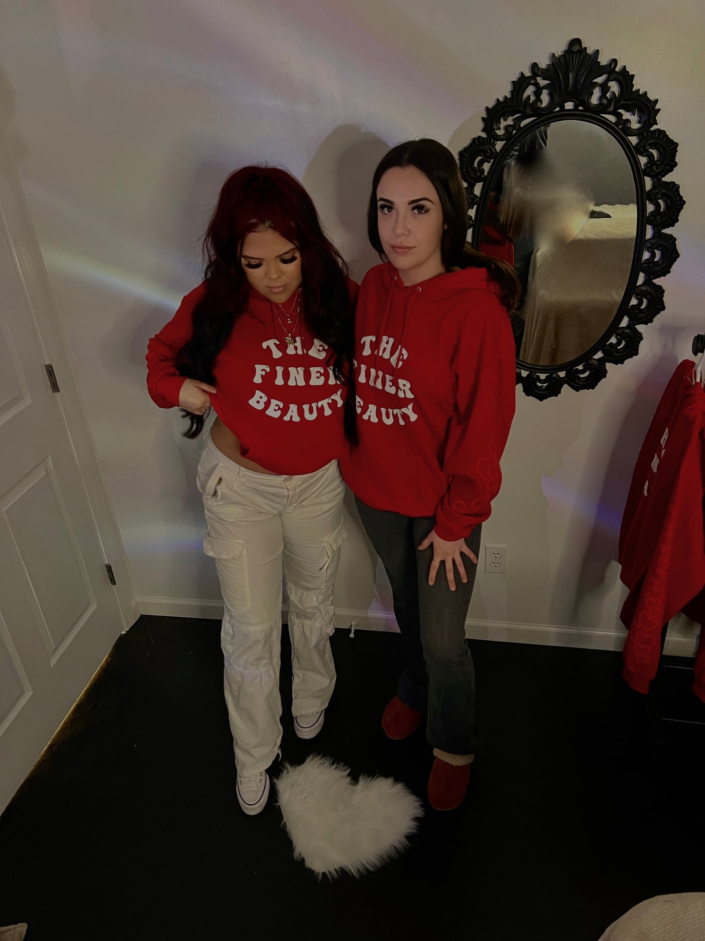 Red heart hoodie