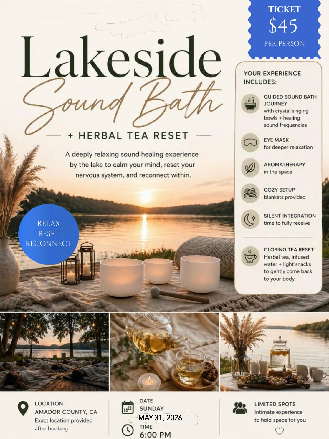 Lakeside Sound Bath Retreat